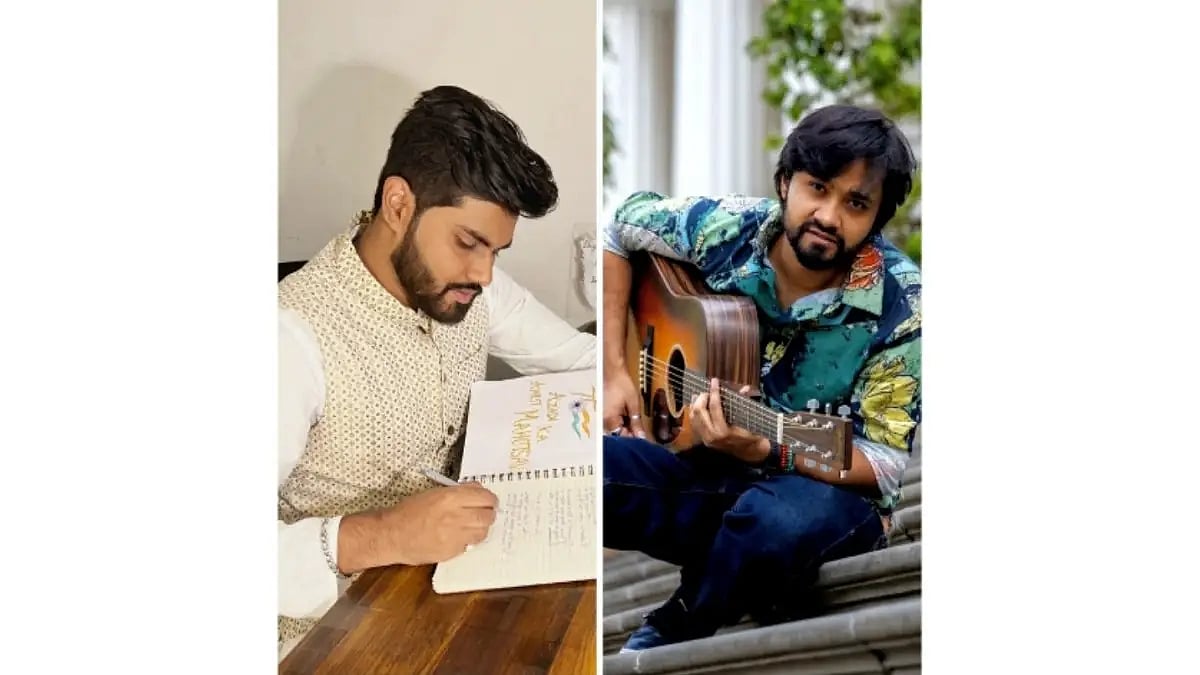 Lyricist Syed Amir Hussain and Rishabh Srivastava