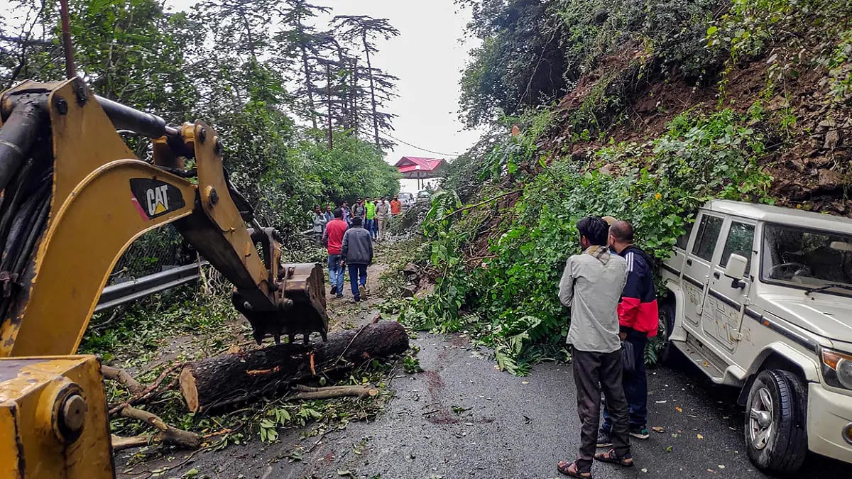 Landslide in Shimla