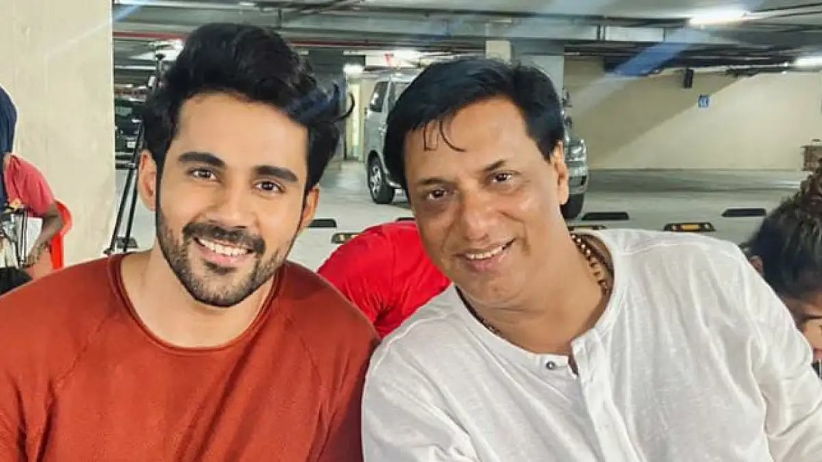 Madhur Bhandarkar With 'Babli Bouncer' Actor Abhishek Bajaj