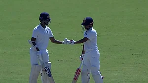 Yashasvi Jaiswal and Shreyas Iyer during their stand.