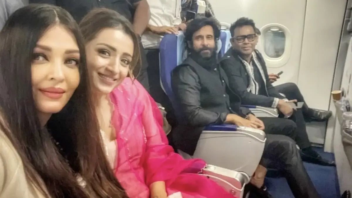 Aishwarya Rai Bachchan, Trisha Krishnan, Vikram and AR Rahman