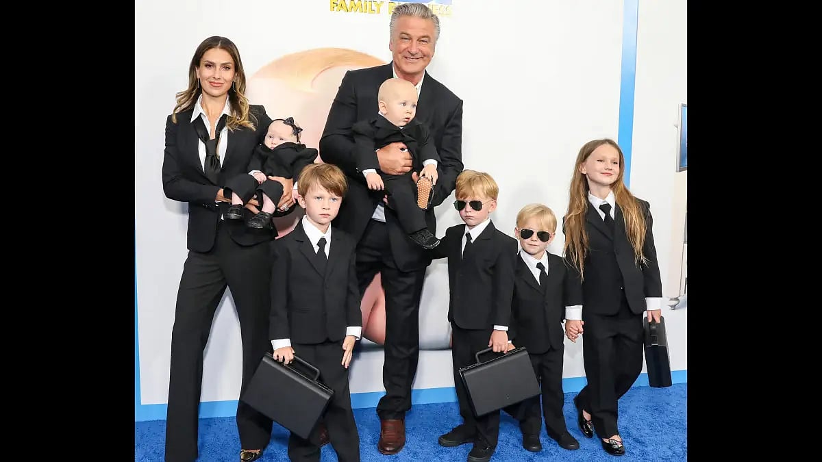 Alec Baldwin And Hilaria Baldwin With Their Kids