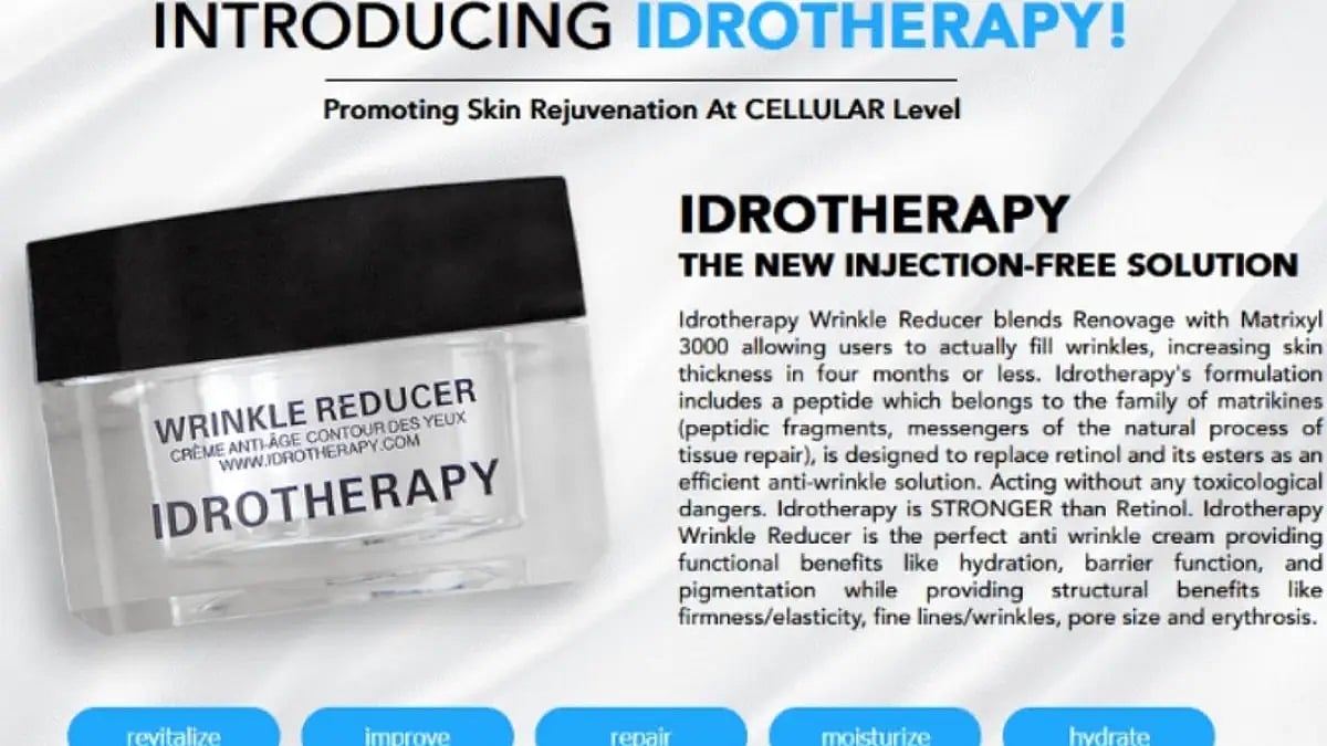 Idrotherapy Australia Wrinkle Reducer Cream 