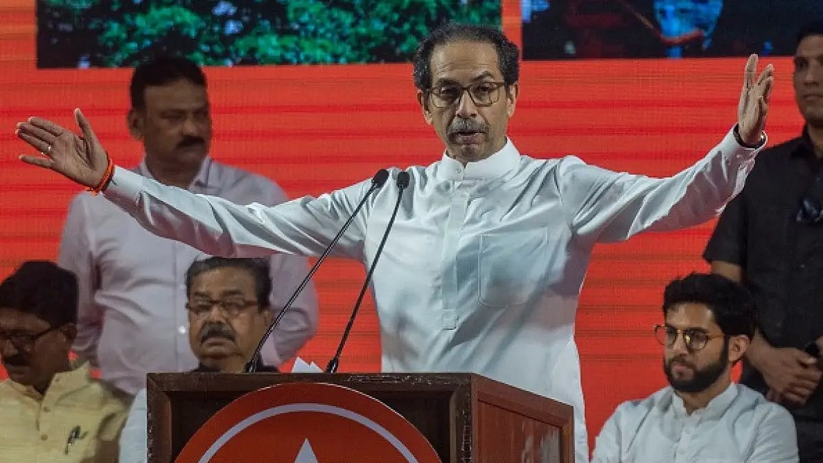 Shiv Sena chief and former Maharashtra Chief Minister Uddhav Thackeray 
