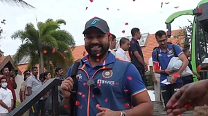 Indian cricket team reaches Thiruvananthapuram.