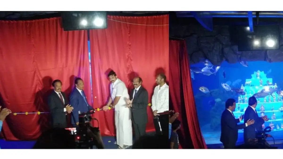 TN Tourism Minister Unveiled First-Ever Underwater Navarathri Bommai Golu Display At VGP Marine King