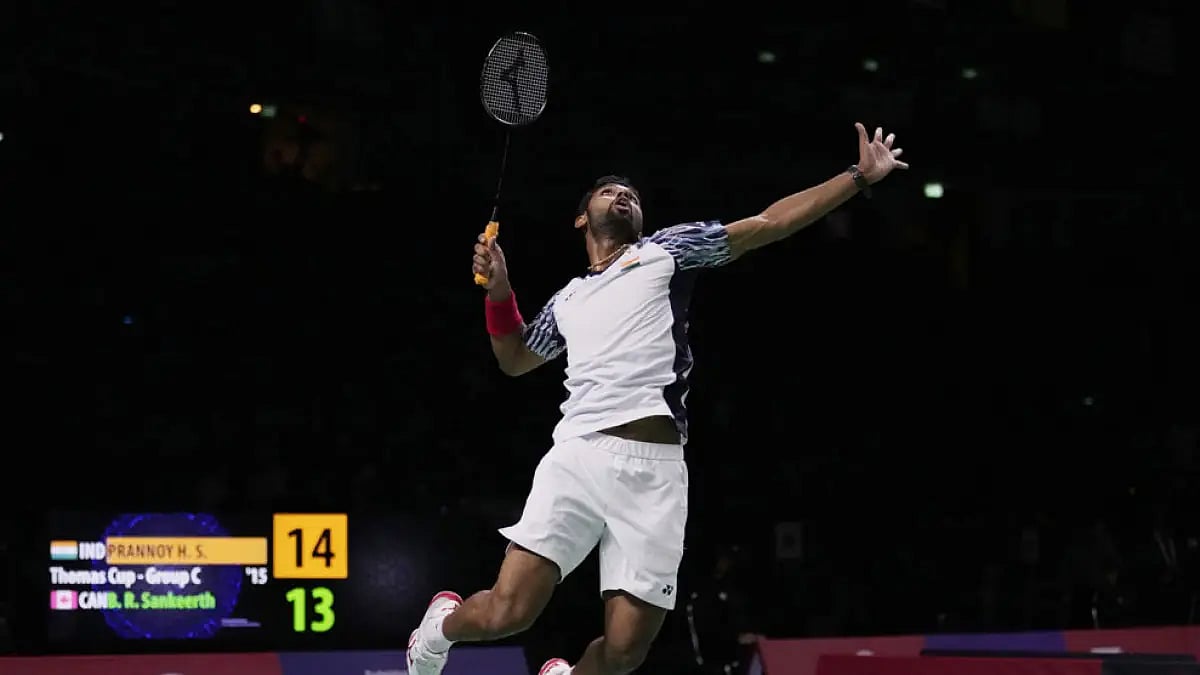 HS Prannoy reached a career-high 8th in June 2018.