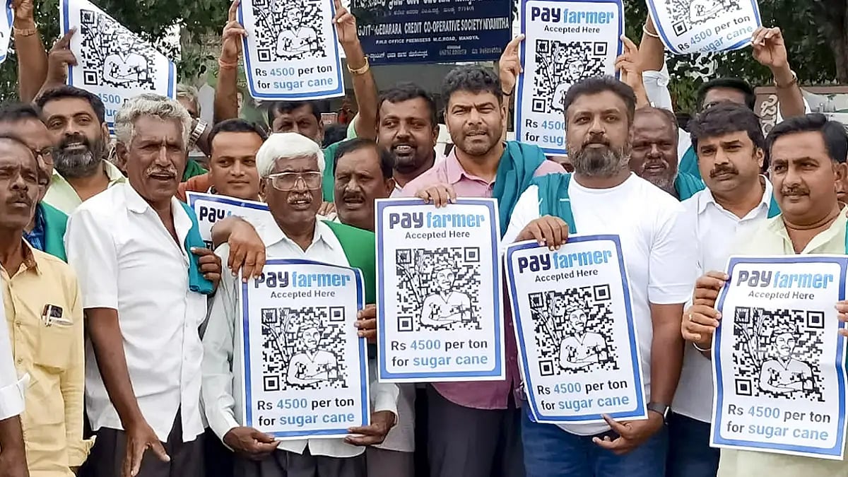 KRRS farmers protest in Mandya 