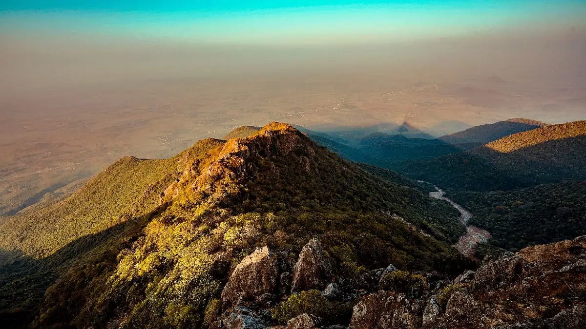 A panoramic view of Nakta Pahad reflecting the beauty of nature 