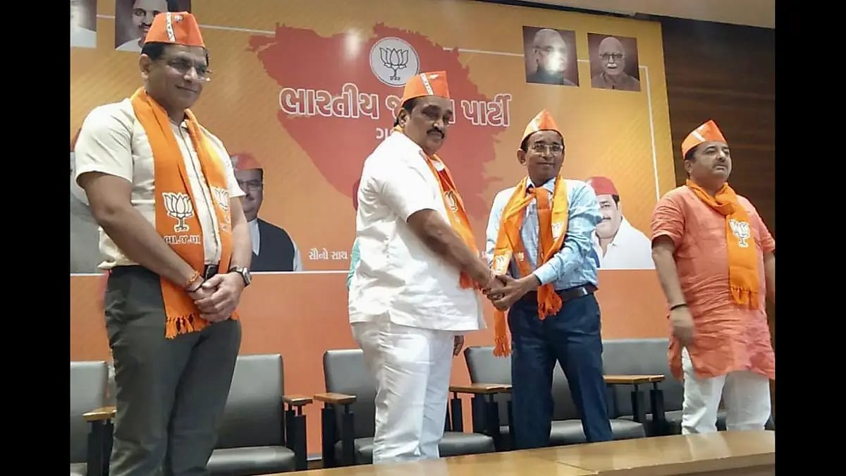 Gujarat's diamond businessman joins BJP.