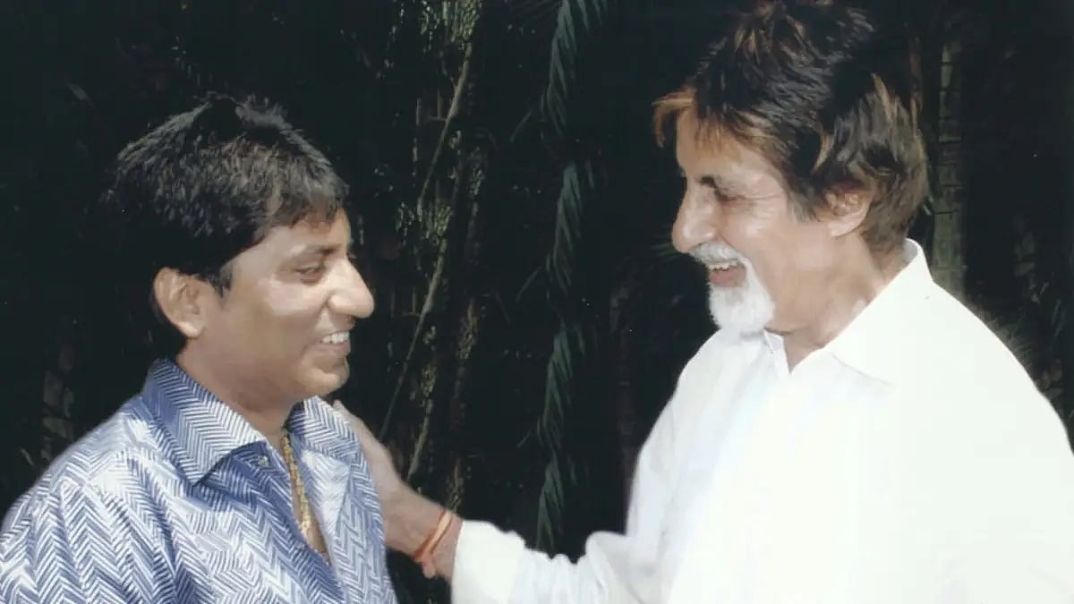 Raju Srivastava and Amitabh Bachchan