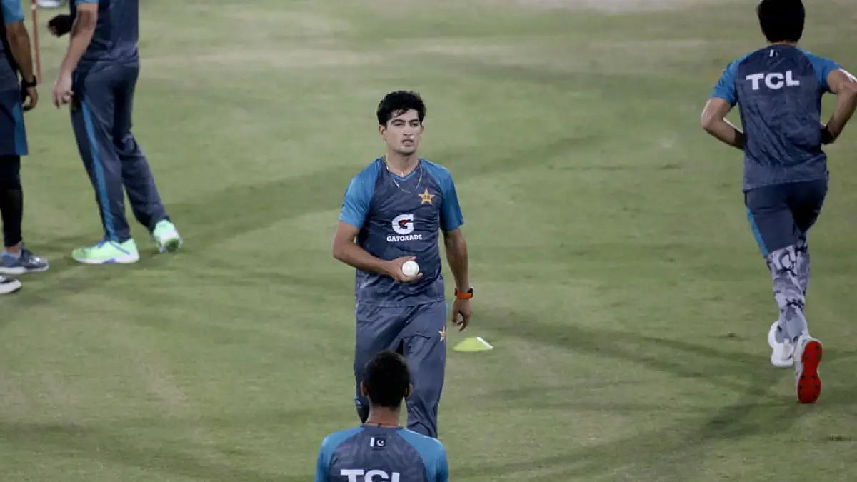 Naseem Shah played just the first match of the seven-match series against England.