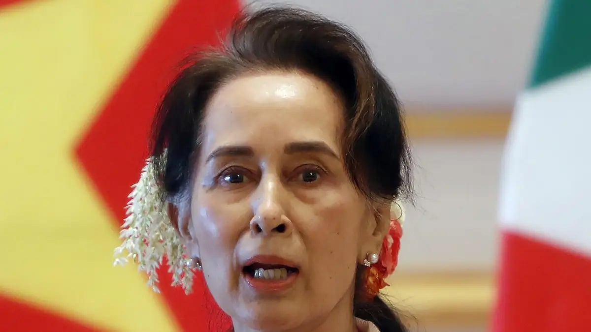 Myanmar's former leader Aung Saan Suu Kyi