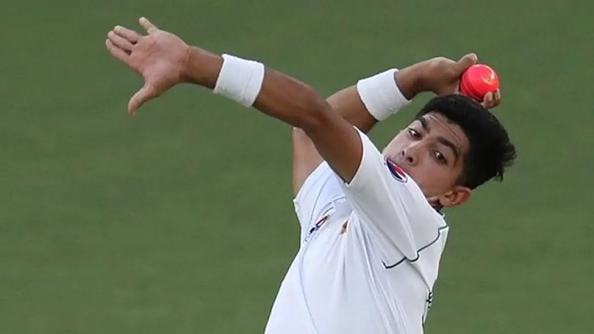 Naseem Shah picked up five wickets in the first test match against England.