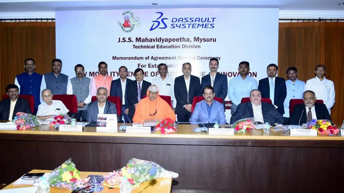 JSS Mahavidyapeeta And Dassault Systèmes collaborate to set up a 3D Experience Centre Of Innovation 