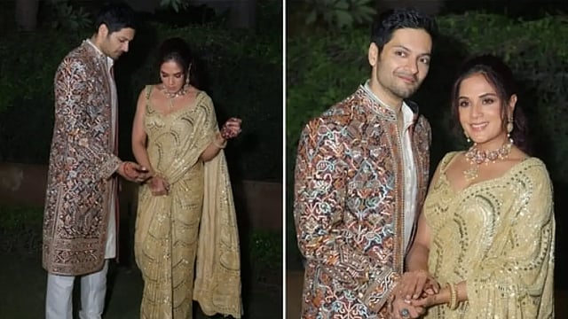 Richa Chadha And Ali Fazal Look Smoking Hot At Their Cocktail Party