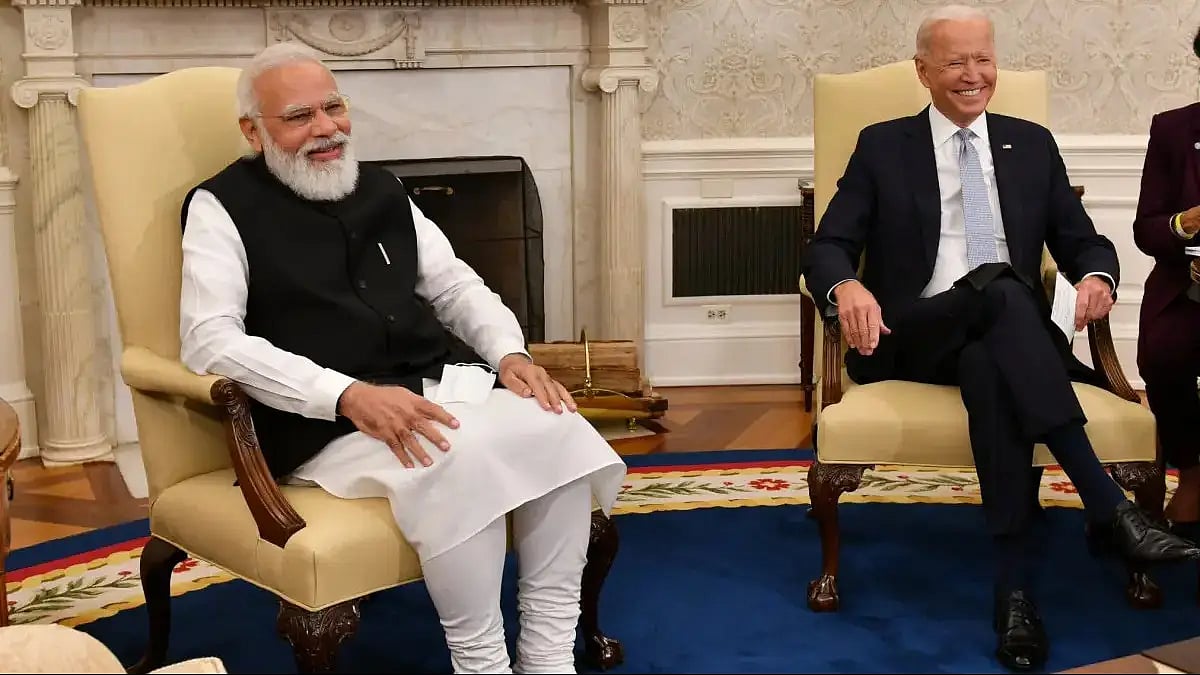 US President Joe Biden and Indian Prime Minister Narendra Modi