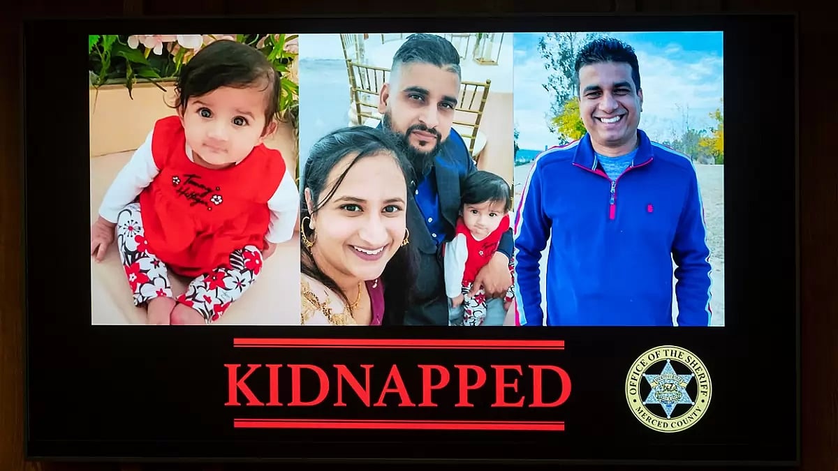 Images of 8-month-old Aroohi Dheri, mother Jasleen Kaur, father Jasdeep Singh, uncle Amandeep Singh