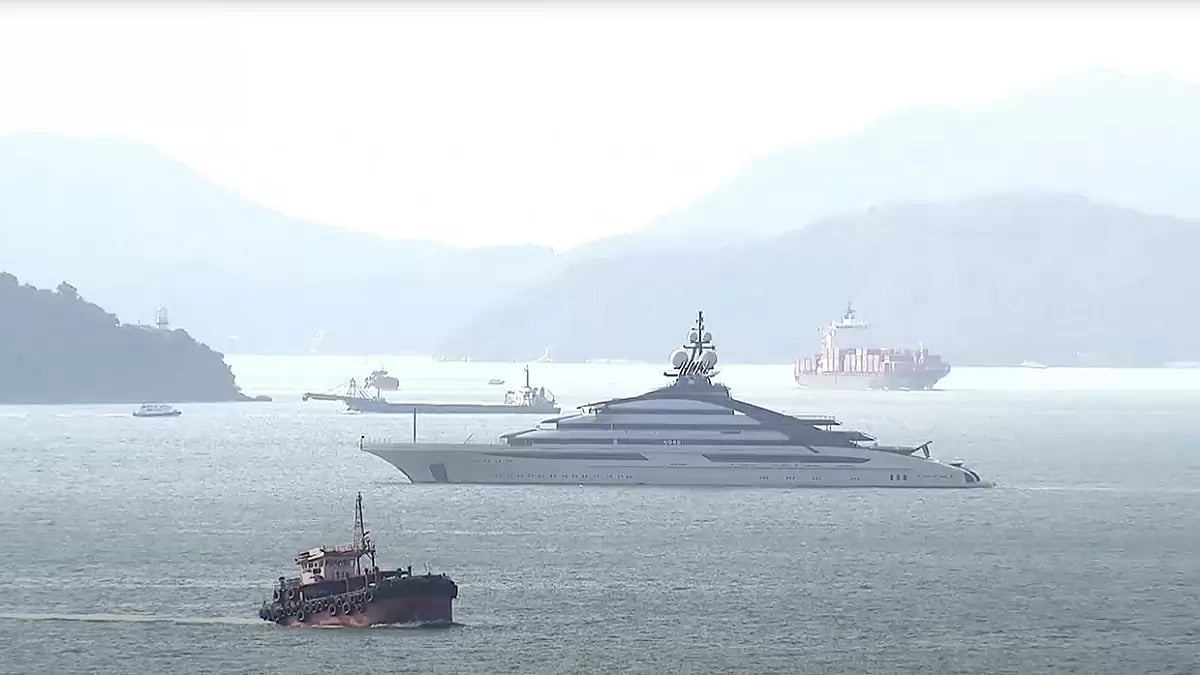 Representational Picture: Superyacht at Hong Kong Island