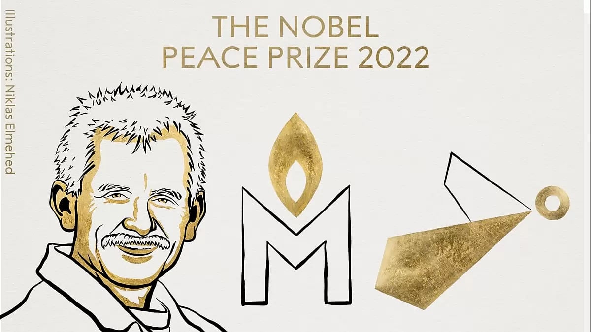 Belarus's activist Ales Bialiatski, Russian group Memorial, Ukrainian NGO CLL won Nobel Peace Prize 