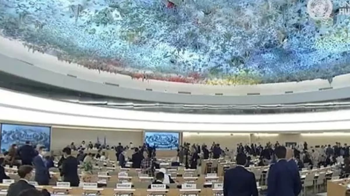 The draft resolution on the situation in Xinjiang was presented by a core group of countries, and wa