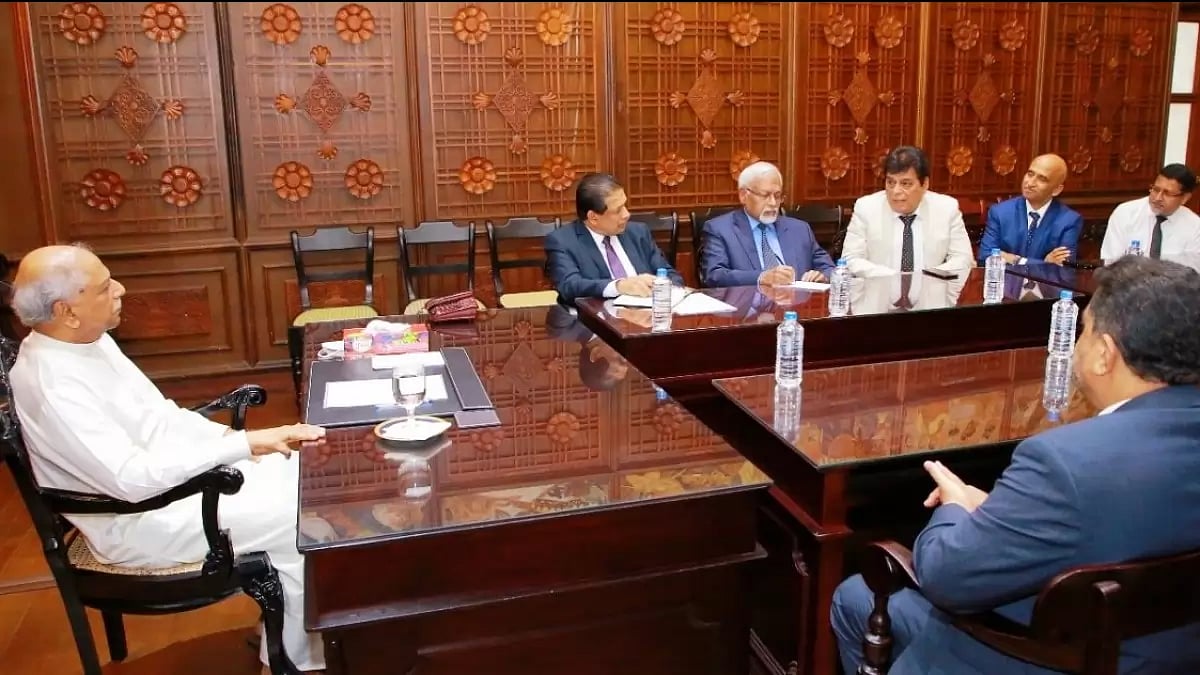 Sri Lankan PM Gunawardena's meeting with Indian CEO Forum in Colombo