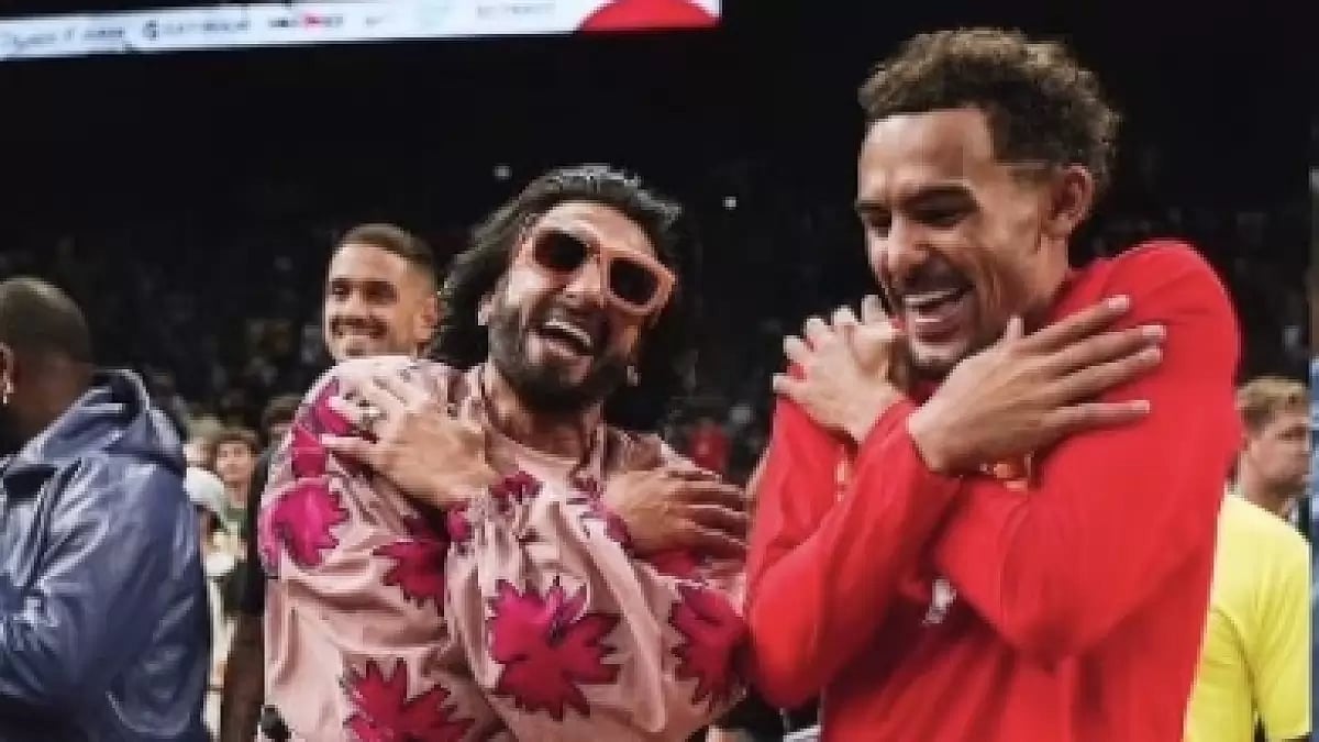 Ranveer Singh with Trae Young
