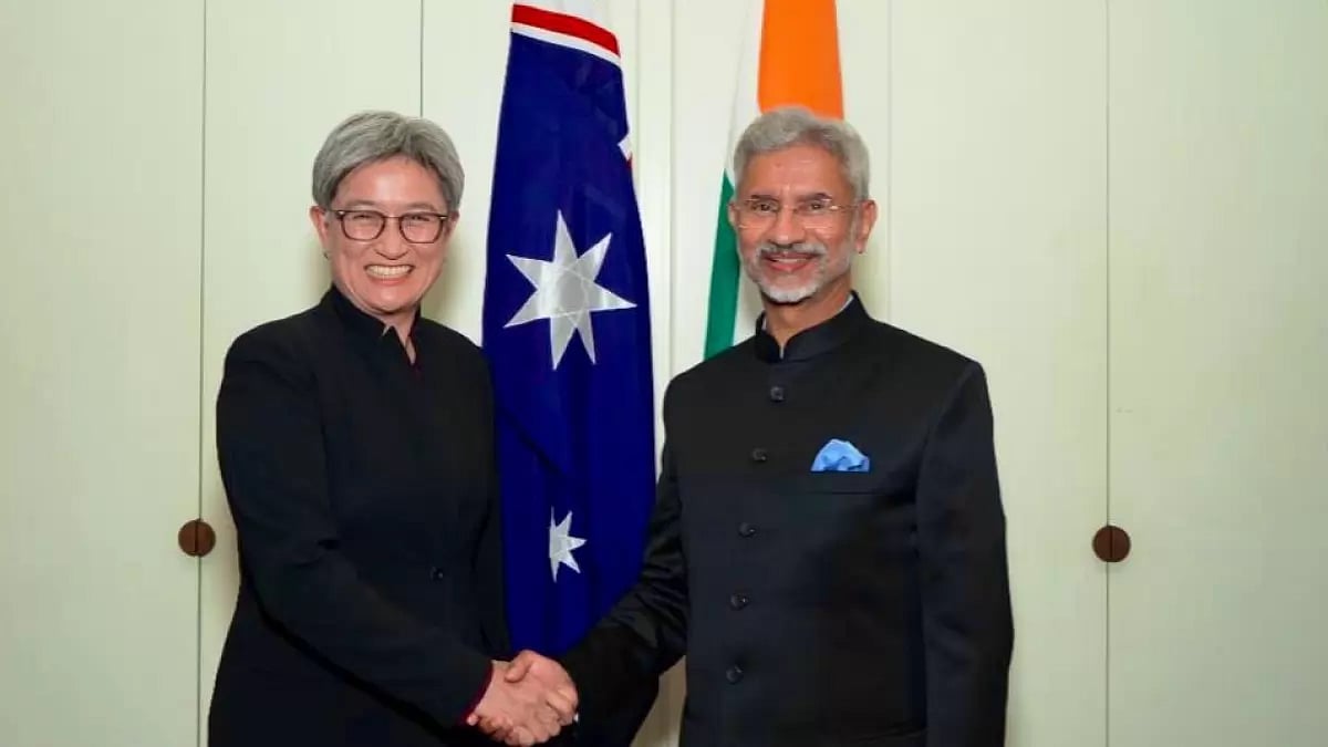 Australian Foreign Minister Hon Penny Wong (R) with Indian External Affairs Minister S. Jaishankar - File Photo; Representative image