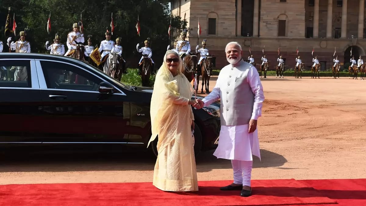Sheikh Hasinas ceremonial reception 