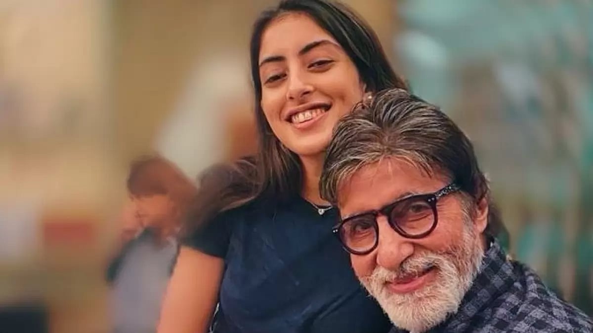 Navya Naveli Nanda and Amitabh Bachchan