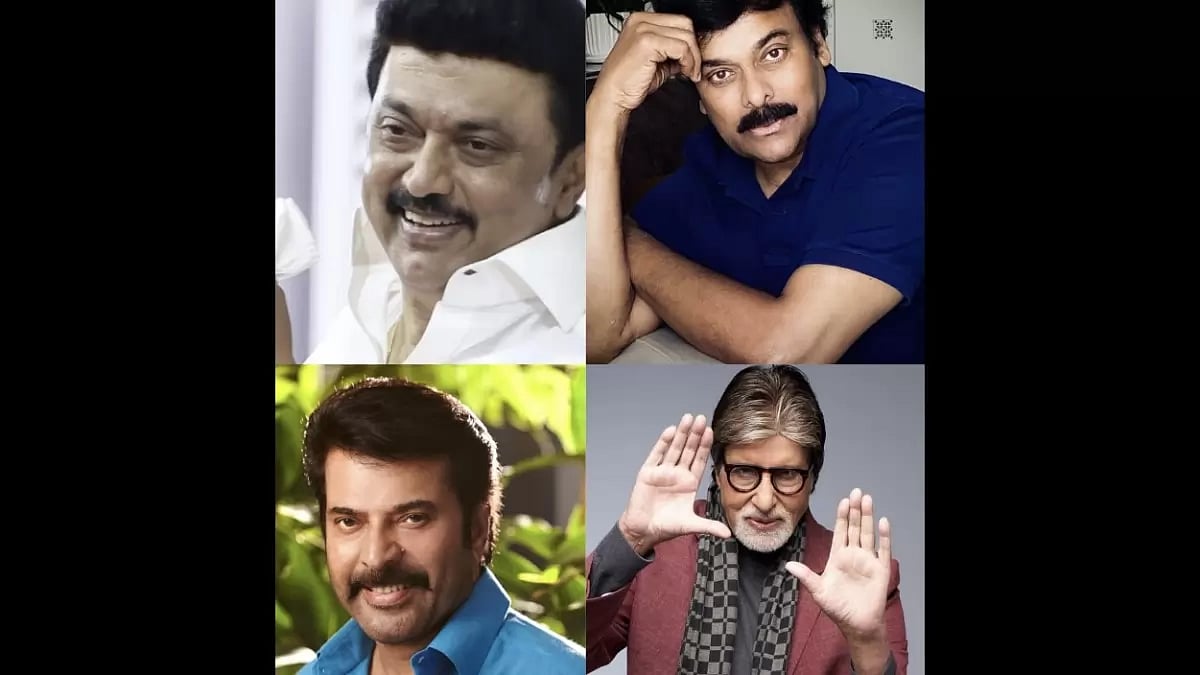 M K Stalin, Chiranjeevi, Mammootty, Amitabh Bachchan