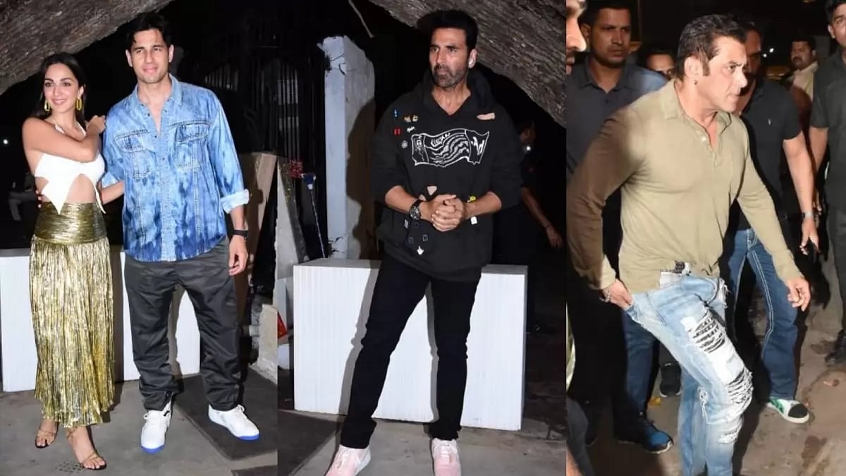 Kiara-Sidharth, Akshay and Salman at a party