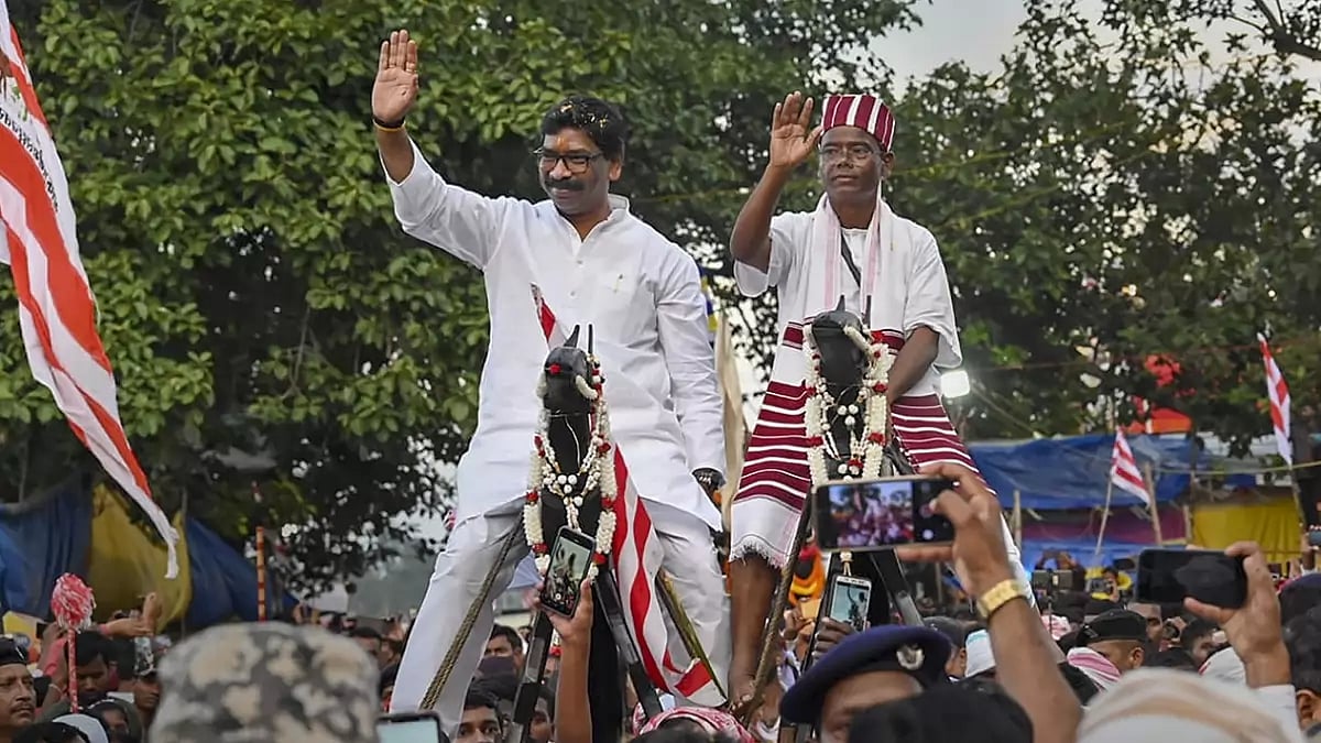 Hemant Soren at Mudma Mela