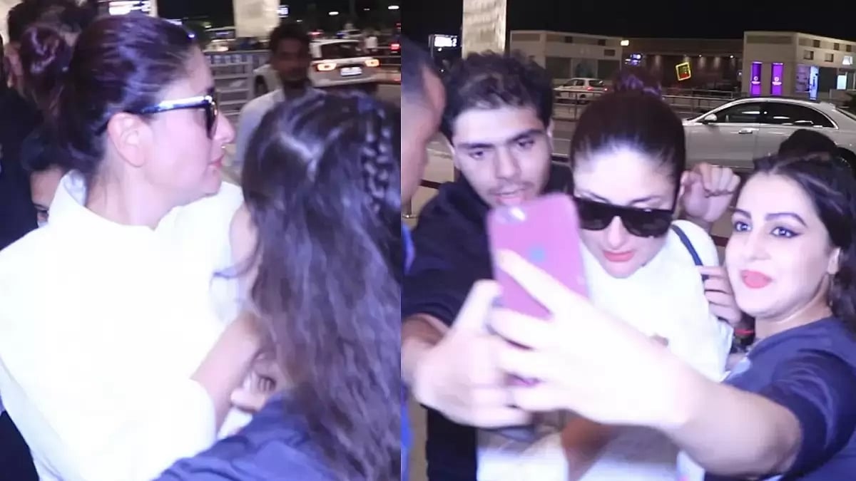 Kareena Kapoor Mobbed At The Airport