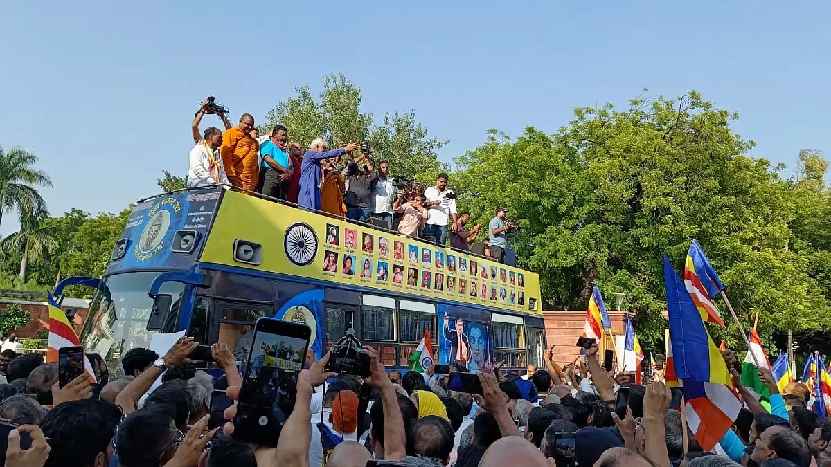 Visuals from Rajendra Pal Gautam's rally.