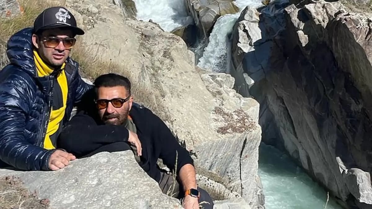 Karan Deol and Sunny Deol