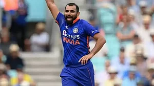 Mohammed Shami is the player of the match for his spell of 10-1-51-5.