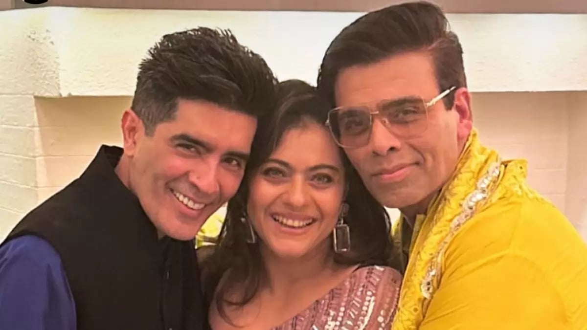 Manish Malhotra, Kajol, Karan Johar 