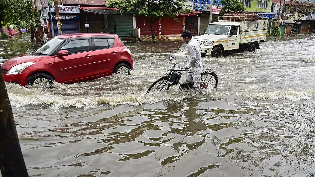 Weather: Waterlogging after rains in Guwahati 