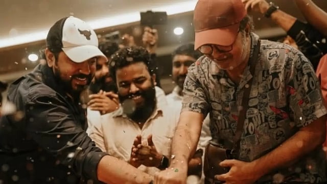 'Padavettu' Unit Celebrates Film's Success With Fans In Kollam