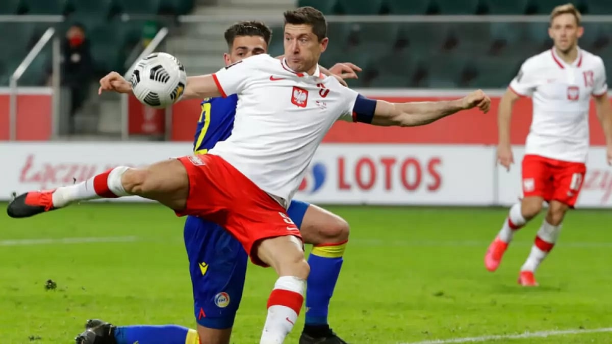 Poland striker Robert Lewandowski hasn’t scored a goal in FIFA World Cup. 