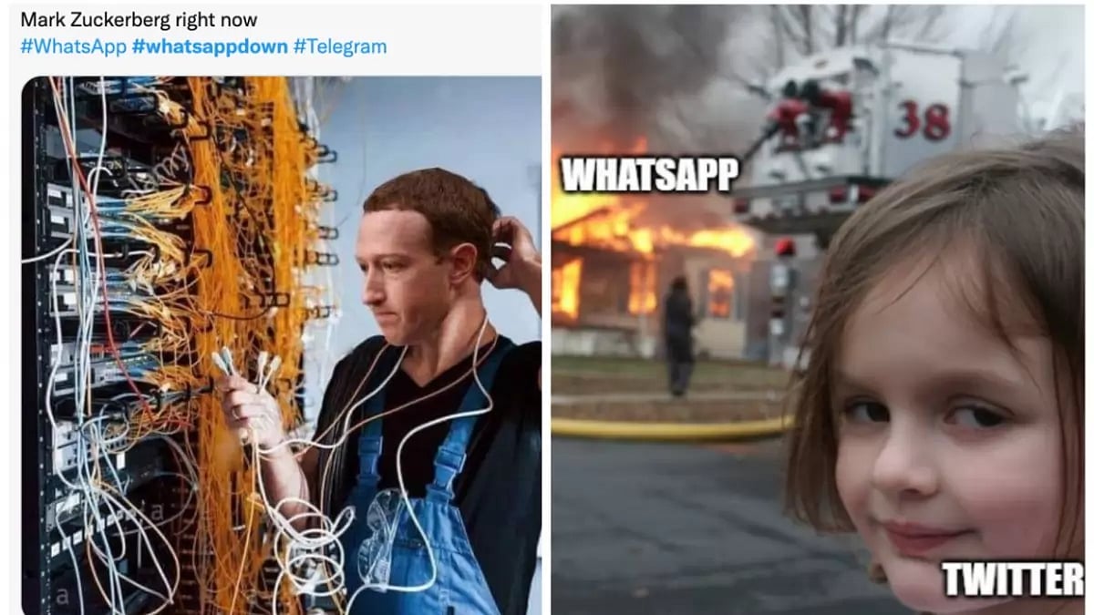 Memes flooded the internet after today's Whatsapp malfunction. 