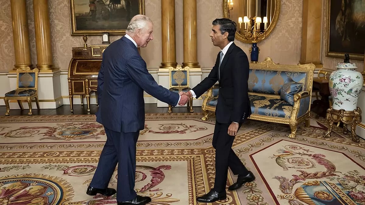 British PM Rishi Sunak Meeting His Majesty Charles III