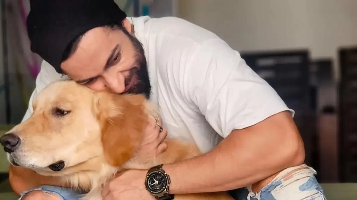 Shalin Bhanot with his dog, Swag