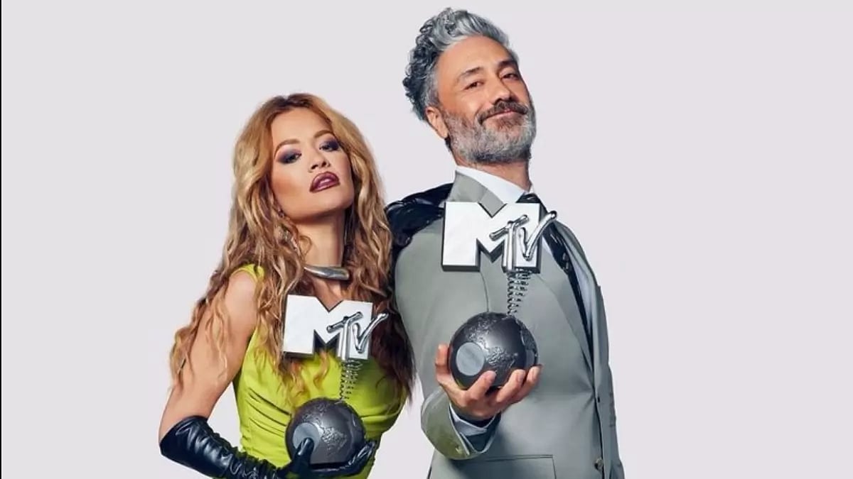 Rita Ora and Taika Waititi 