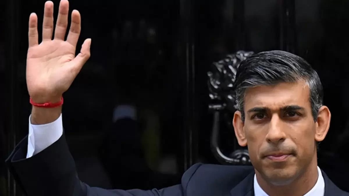 Rishi Sunak sporting Hindu sacred thread