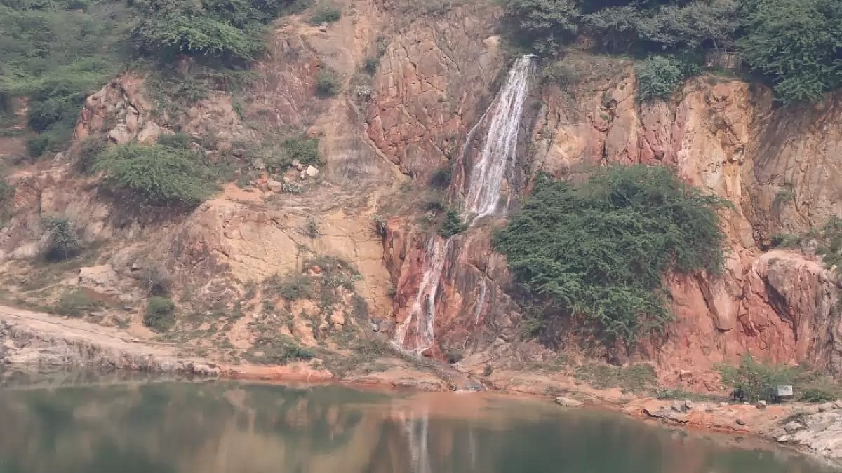 Waterfalls at Asola Bhati mines, Delhi