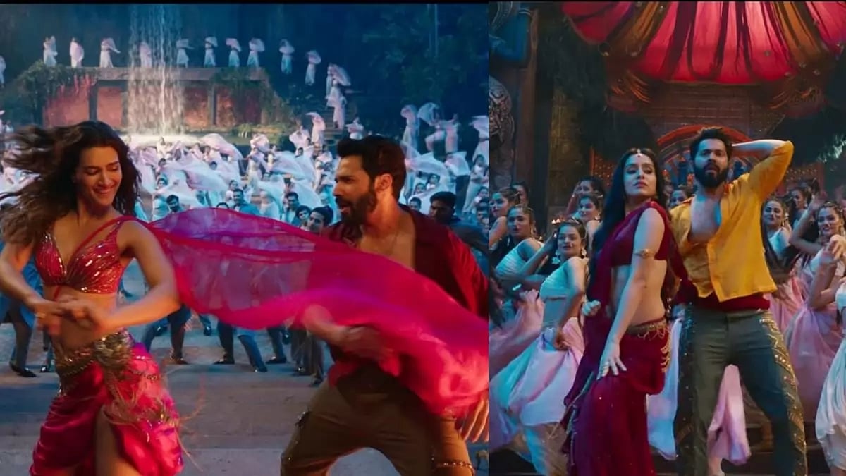 Varun Dhawan with Kriti Sanon and Shraddha Kapoor