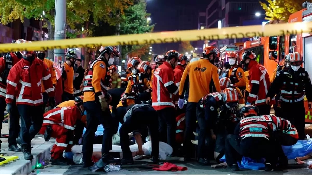 Halloween stampede South Korea.