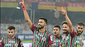 Manvir Singh scored the second goal for ATK Mohun Bagan against East Bengal.